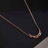 Elegance in the Night Silver Necklace