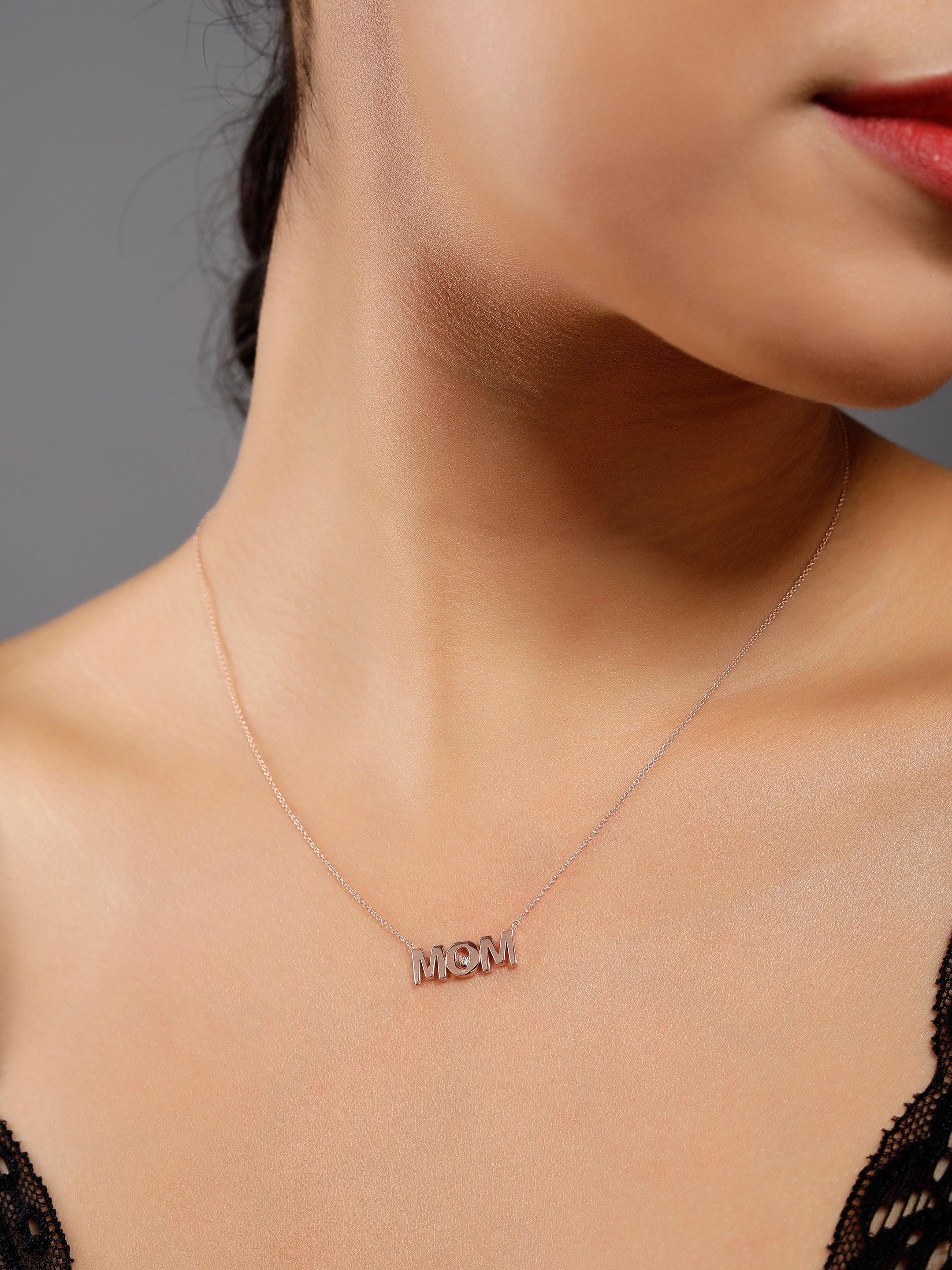 Mom's Love Silver Necklace - Diavo Jewels