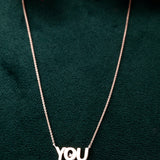 You Are Worthy Silver Necklace - Diavo Jewels