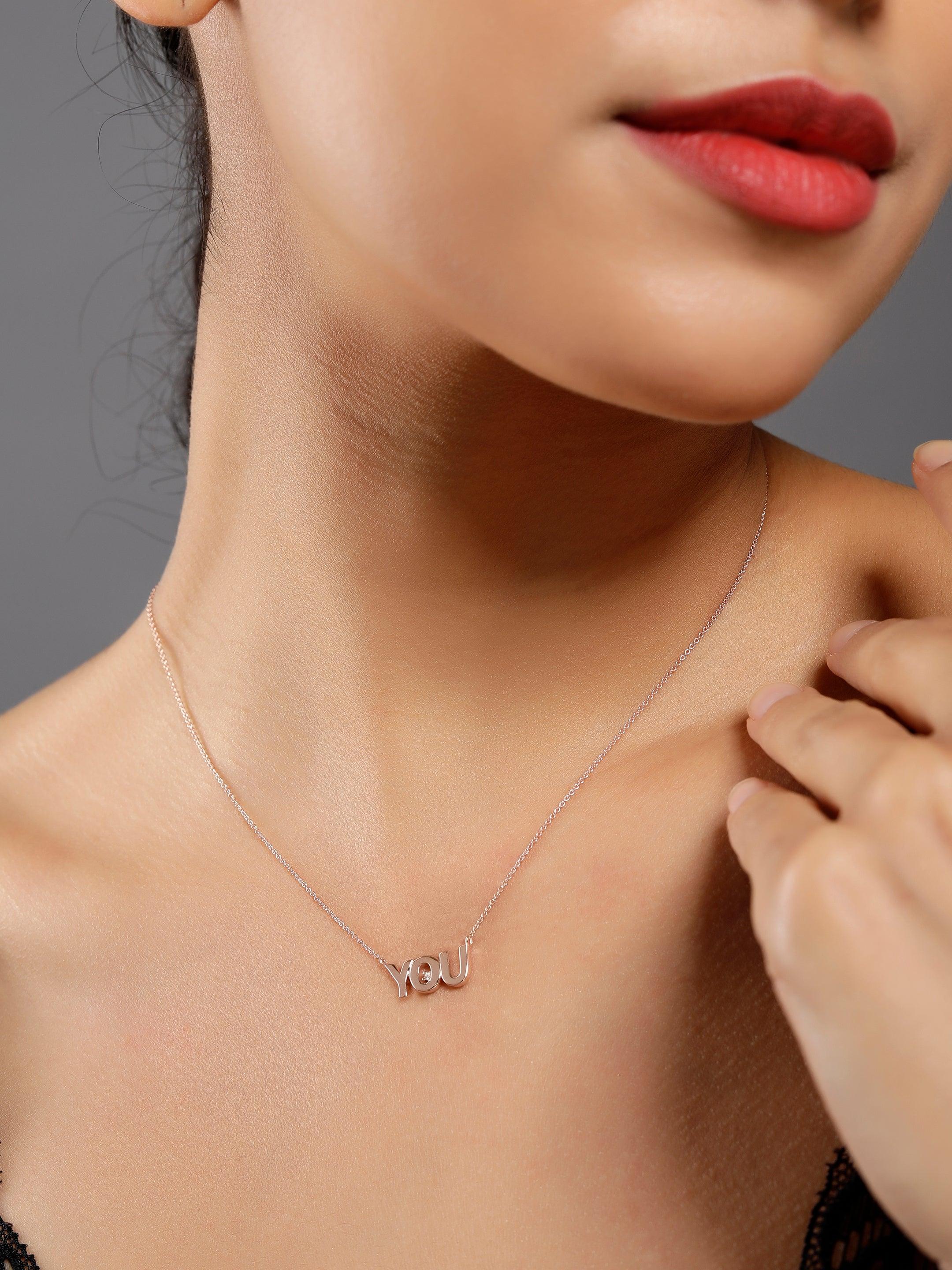 You Are Worthy Silver Necklace - Diavo Jewels