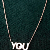 You Are Worthy Silver Necklace - Diavo Jewels