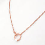 Circle of Charm Pearl Silver Necklace - Diavo Jewels