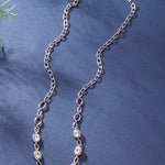 Colorful Chain of Dreams Silver Necklace - Diavo Jewels
