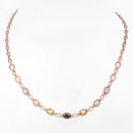 Colorful Chain of Dreams Silver Necklace - Diavo Jewels