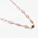 Colorful Chain of Dreams Silver Necklace - Diavo Jewels