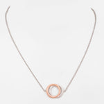 Dual Hoop Fusion Silver Necklace - Diavo Jewels