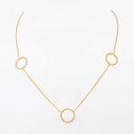 Sleek Trio of Loops Silver Necklace - Diavo Jewels