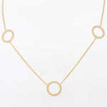 Sleek Trio of Loops Silver Necklace - Diavo Jewels