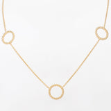 Sleek Trio of Loops Silver Necklace - Diavo Jewels