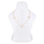 Sleek Trio of Loops Silver Necklace - Diavo Jewels