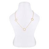 Sleek Trio of Loops Silver Necklace - Diavo Jewels