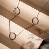 Trio of Rings Charisma Silver Necklace