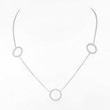 Trio of Rings Charisma Silver Necklace