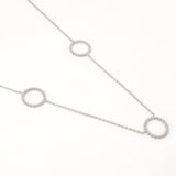 Trio of Rings Charisma Silver Necklace - Diavo Jewels