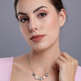 Ethereal Adagio Silver Necklace - Diavo Jewels