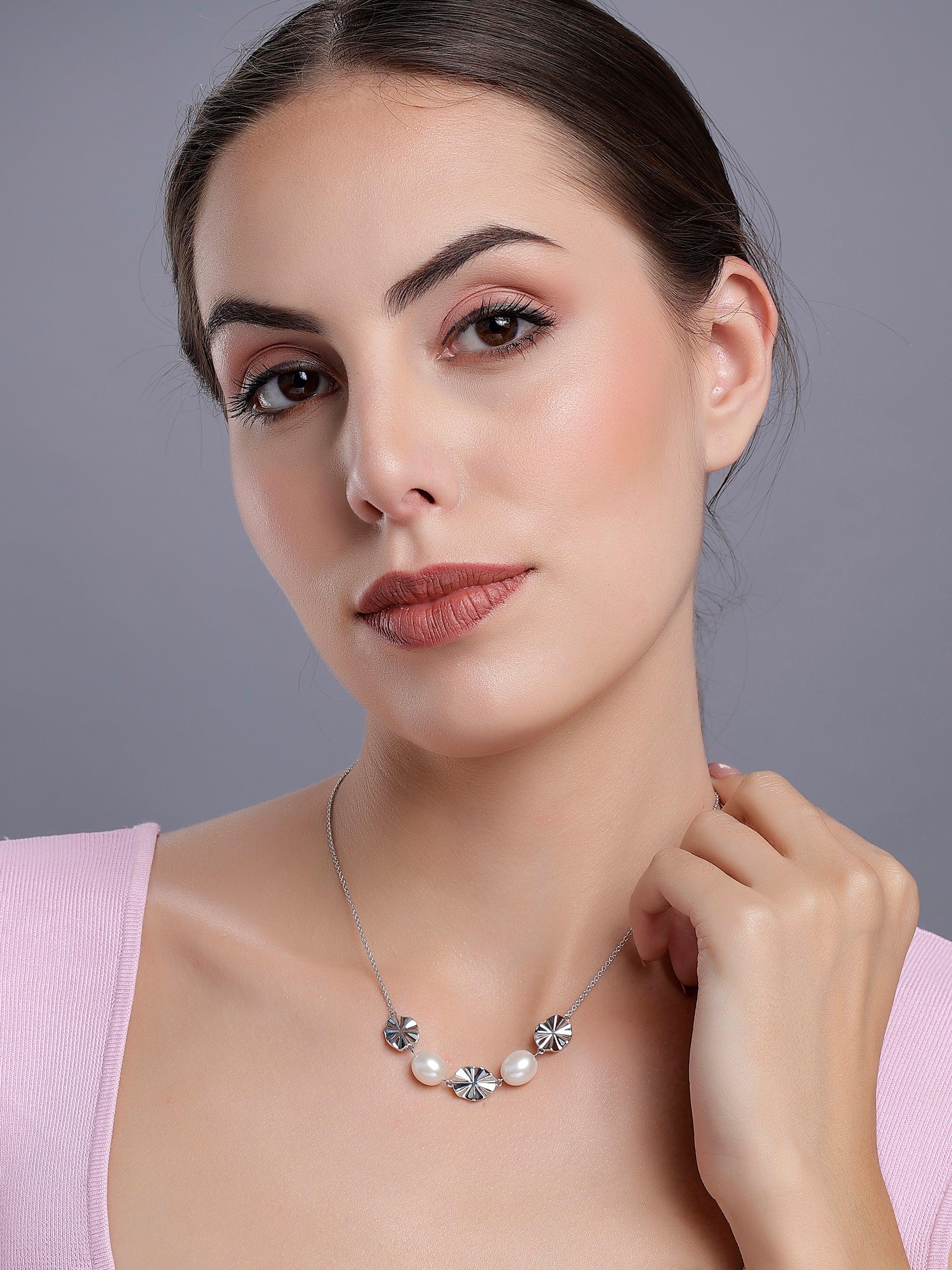 Ethereal Adagio Silver Necklace - Diavo Jewels