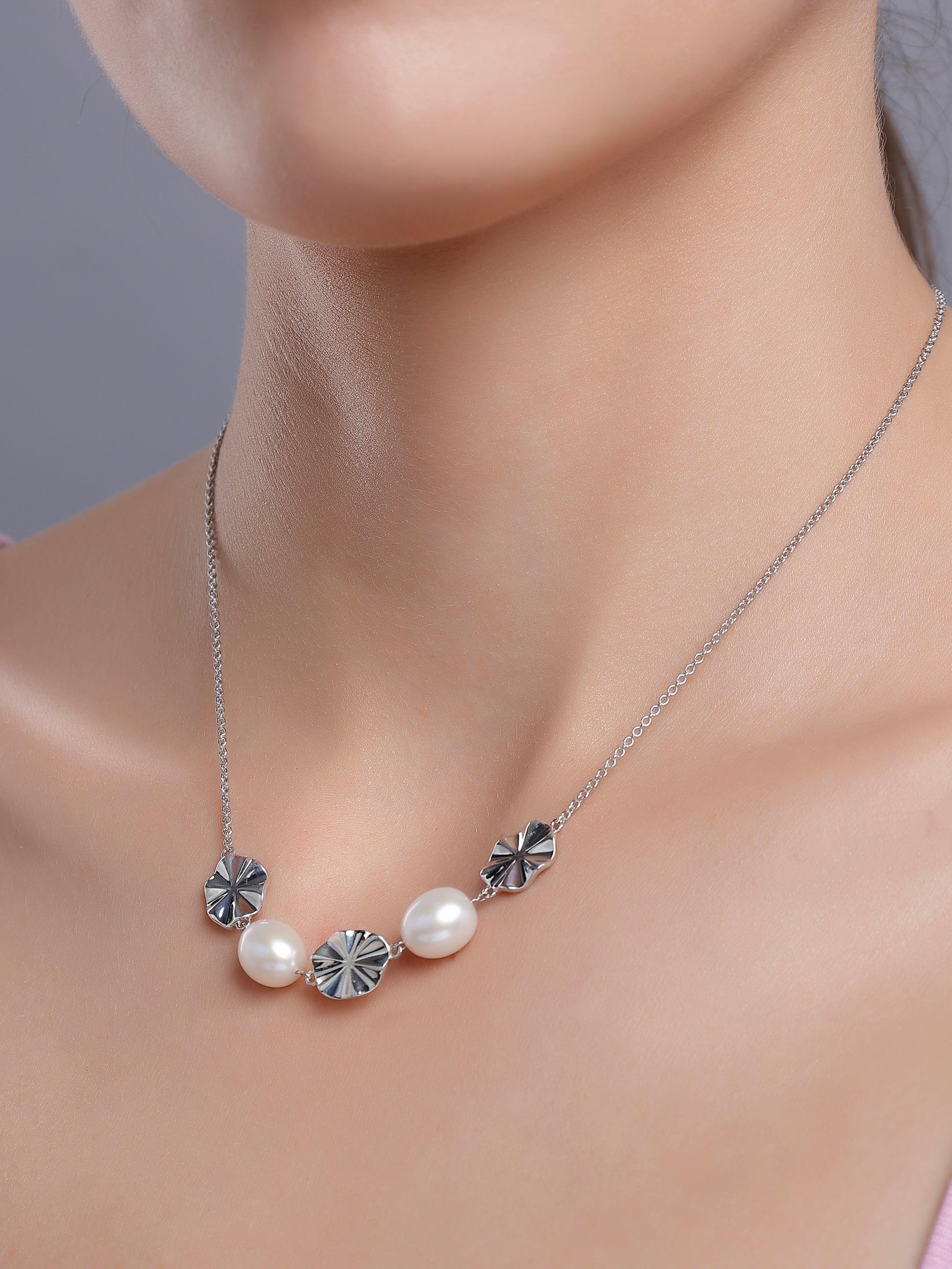 Ethereal Adagio Silver Necklace - Diavo Jewels