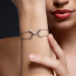 Inseparable Love Silver Bracelet - Diavo Jewels