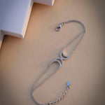 Zircon Moonlit Silver Bracelet - Diavo Jewels