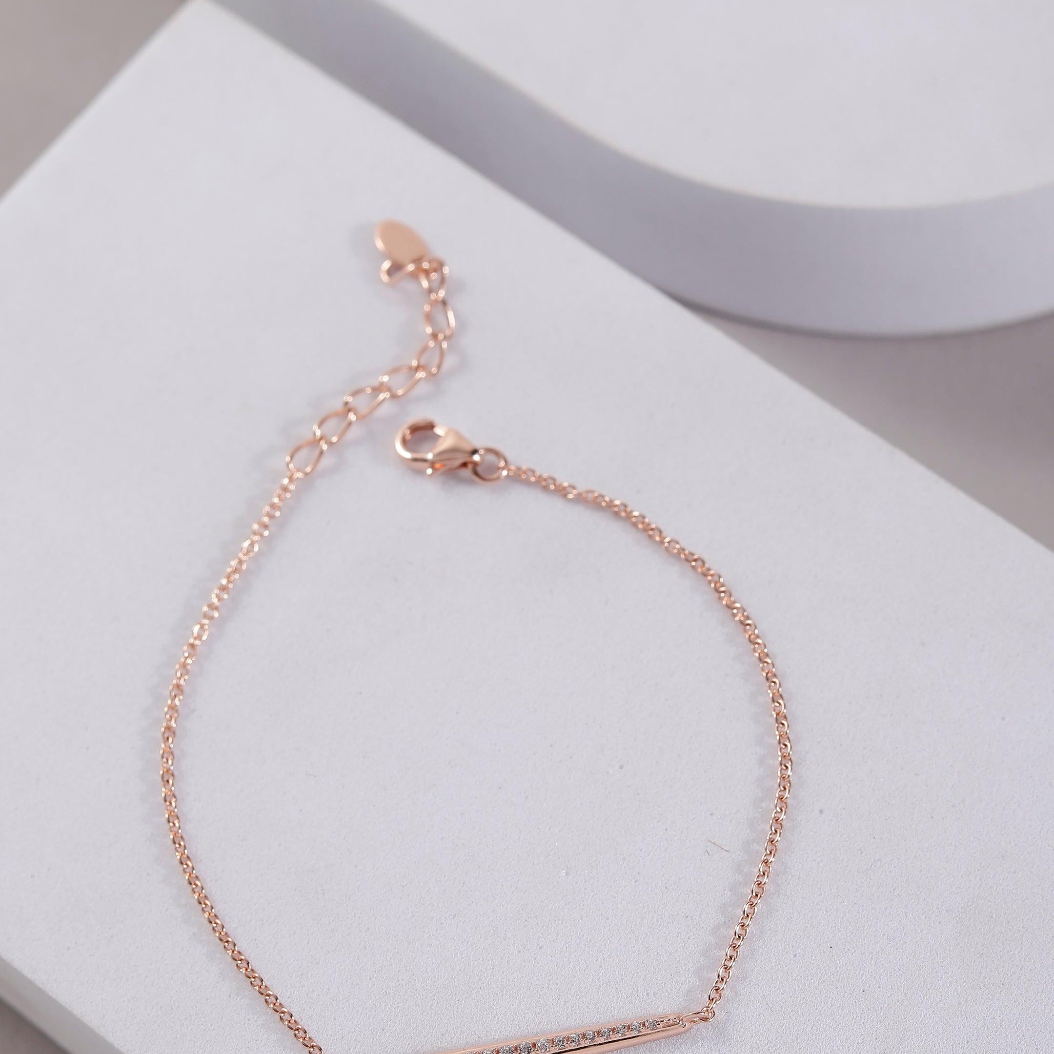 Sparkling Sui Dhaga Silver Bracelet - Diavo Jewels