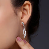 Dazzle Me Twinkling Silver Earrings - Diavo Jewels