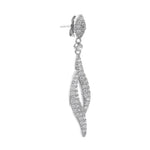 Dazzle Me Twinkling Silver Earrings - Diavo Jewels