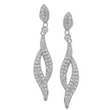 Dazzle Me Twinkling Silver Earrings - Diavo Jewels