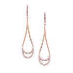 Crescent Moon Drops Silver Earrings - Diavo Jewels