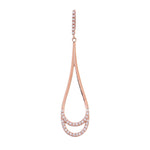 Crescent Moon Drops Silver Earrings - Diavo Jewels