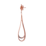 Crescent Moon Drops Silver Earrings - Diavo Jewels