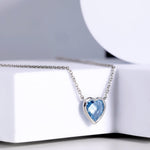 Whispers of Love: Heart-Shaped Silver Necklace - Diavo Jewels