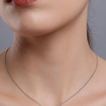 Whispers of Love: Heart-Shaped Silver Necklace - Diavo Jewels