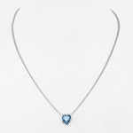 Whispers of Love: Heart-Shaped Silver Necklace - Diavo Jewels