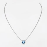 Whispers of Love: Heart-Shaped Silver Necklace - Diavo Jewels