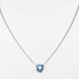 Whispers of Love: Heart-Shaped Silver Necklace - Diavo Jewels