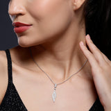 Oscar Twisted Gleaming Silver Necklace - Diavo Jewels