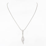 Oscar Twisted Gleaming Silver Necklace - Diavo Jewels