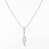 Oscar Twisted Gleaming Silver Necklace - Diavo Jewels