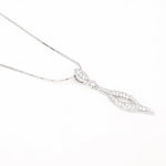 Oscar Twisted Gleaming Silver Necklace - Diavo Jewels