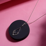 Shimmering Silhouette Silver Necklace - Diavo Jewels