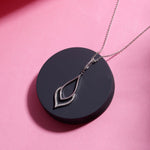 Shimmering Silhouette Silver Necklace - Diavo Jewels