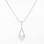 Shimmering Silhouette Silver Necklace - Diavo Jewels