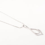 Shimmering Silhouette Silver Necklace - Diavo Jewels