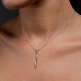 Modern Streamline 925 Silver Necklace