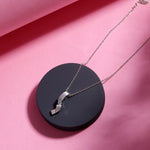 Tilted Lineage Silver Necklace - Diavo Jewels