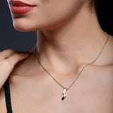 Tilted Lineage Silver Necklace - Diavo Jewels