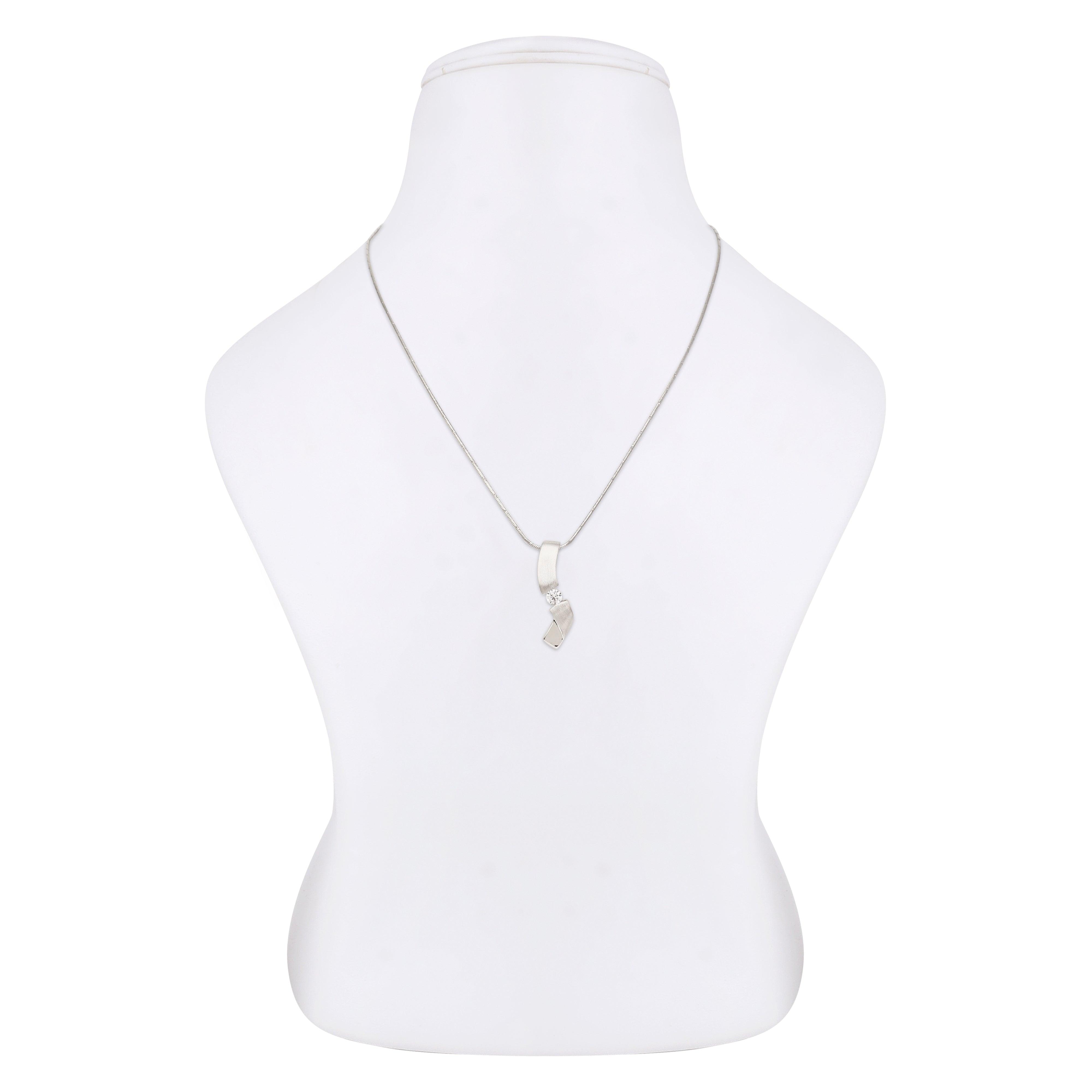 Tilted Lineage Silver Necklace - Diavo Jewels