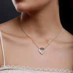 Pink Droplet Silver Necklace - Diavo Jewels