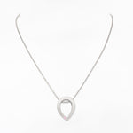 Pink Droplet Silver Necklace - Diavo Jewels