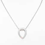 Pink Droplet Silver Necklace - Diavo Jewels